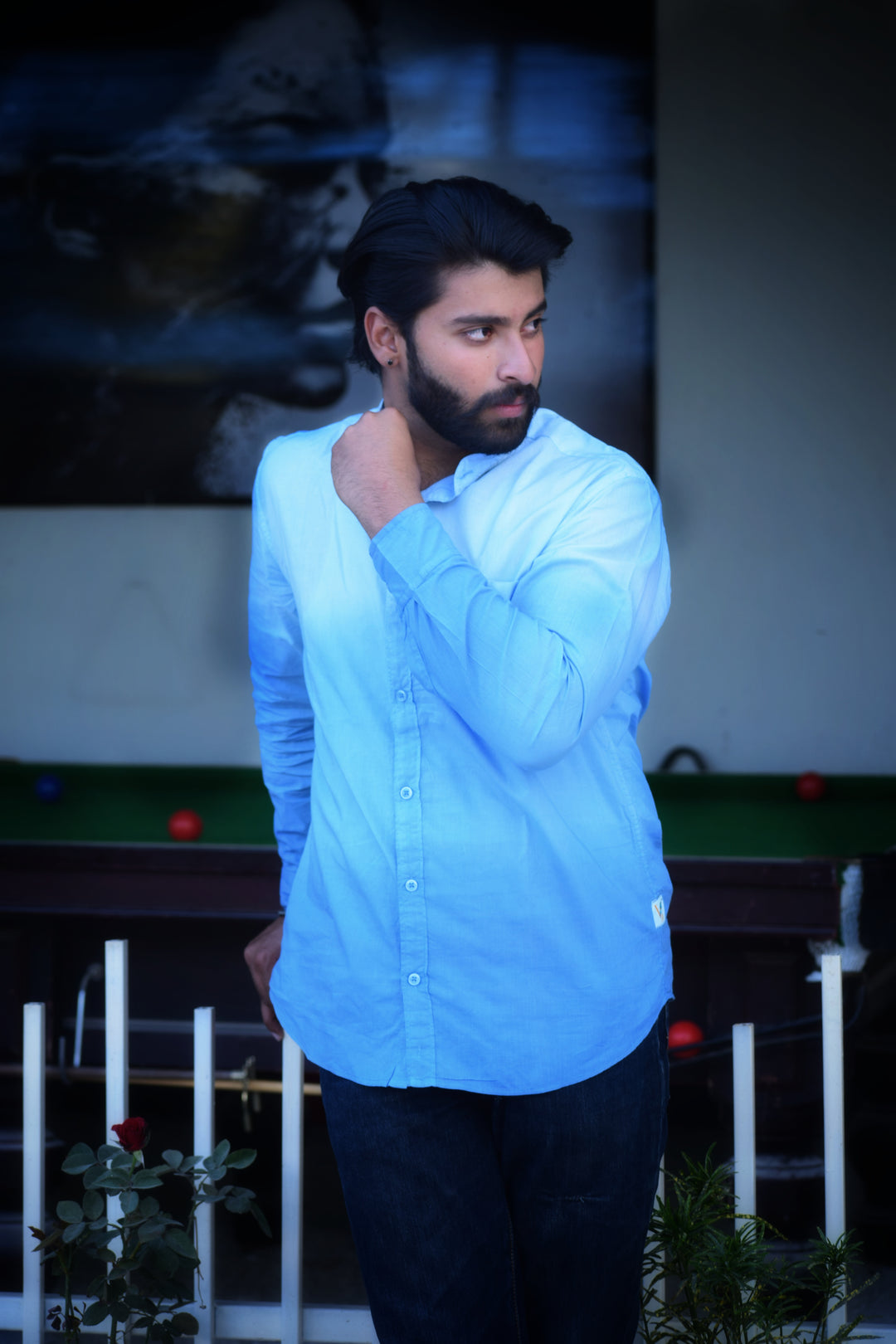 VJR Ombre Blue Color Full Sleeve Shirt