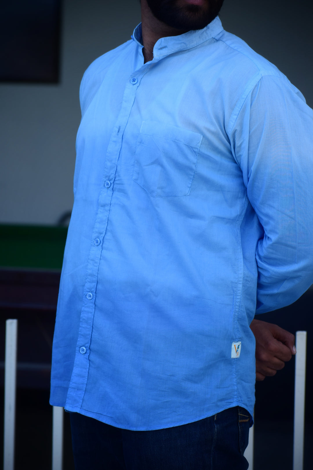 VJR Ombre Blue Color Full Sleeve Shirt