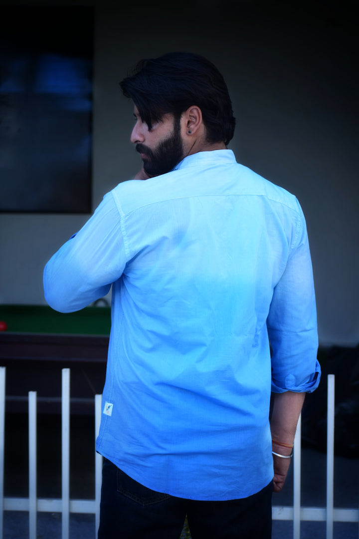 VJR Ombre Blue Color Full Sleeve Shirt