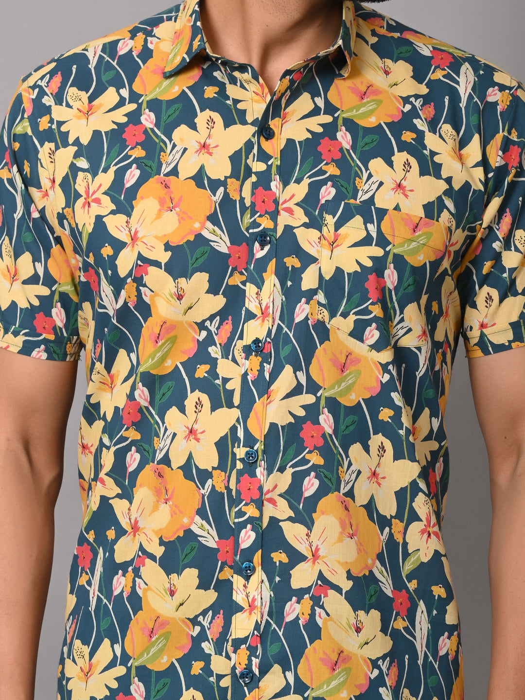 Multi Floral Ultra Luxury Premium Half Sleeve