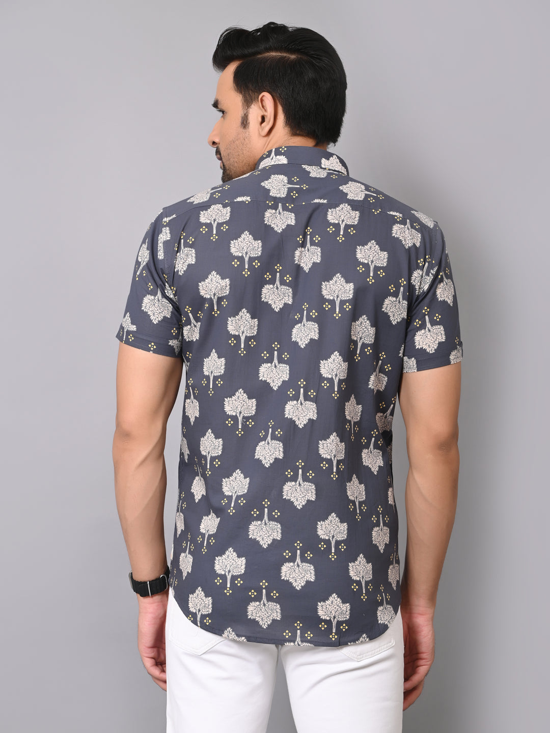 Luxe Leafage Half Sleeve Shirt