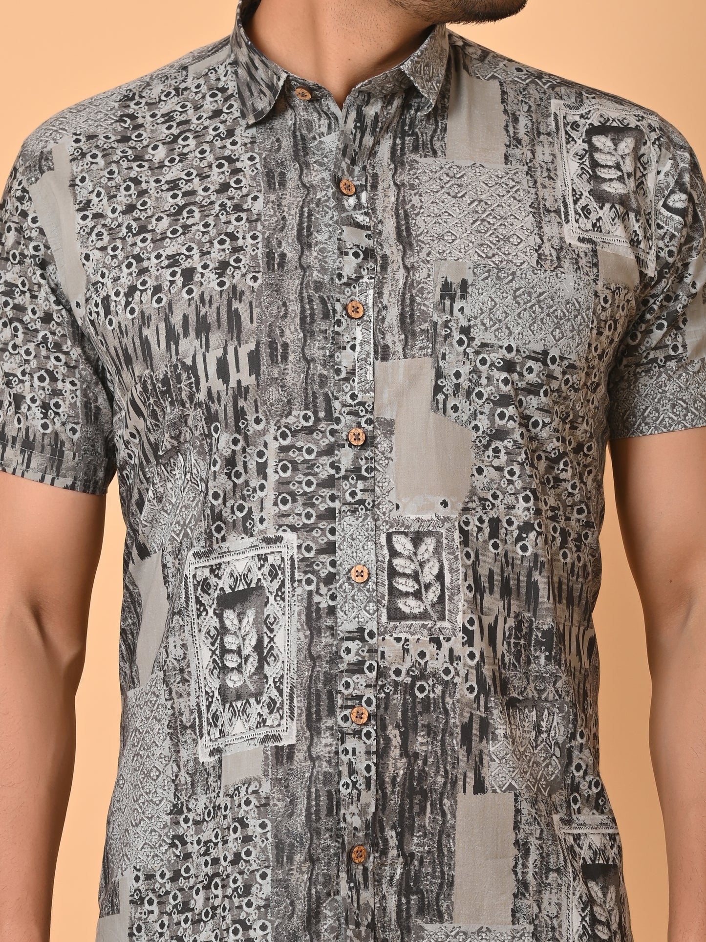 VJR Black Multi Block Premium Shirt