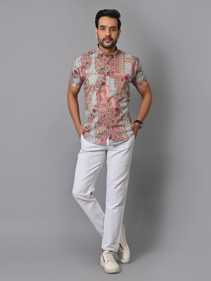 VJR Floral Block Print Shirt