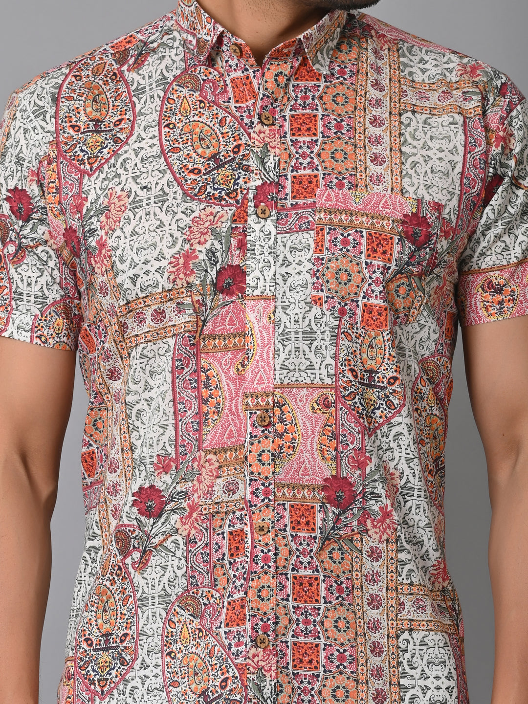 VJR Floral Block Print Shirt