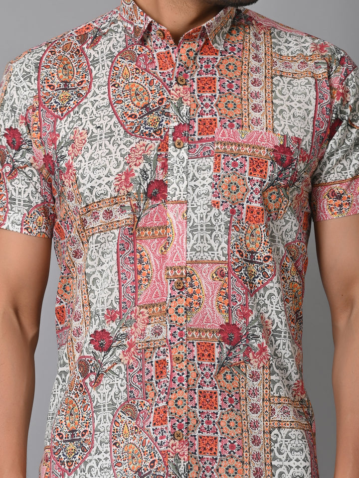 VJR Floral Block Print Shirt