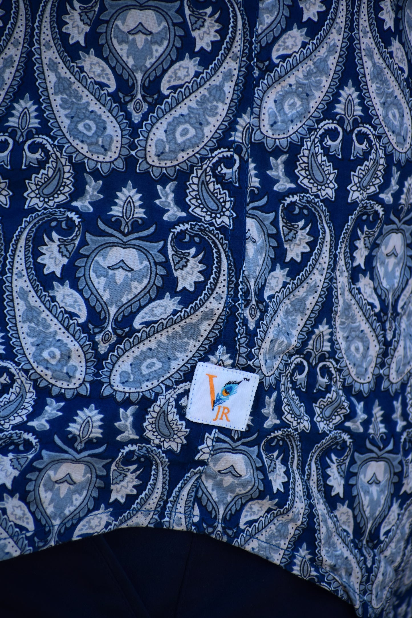 VJR Blue Paisley Full Sleeves Shirt