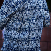 VJR Blue Paisley Full Sleeves Shirt