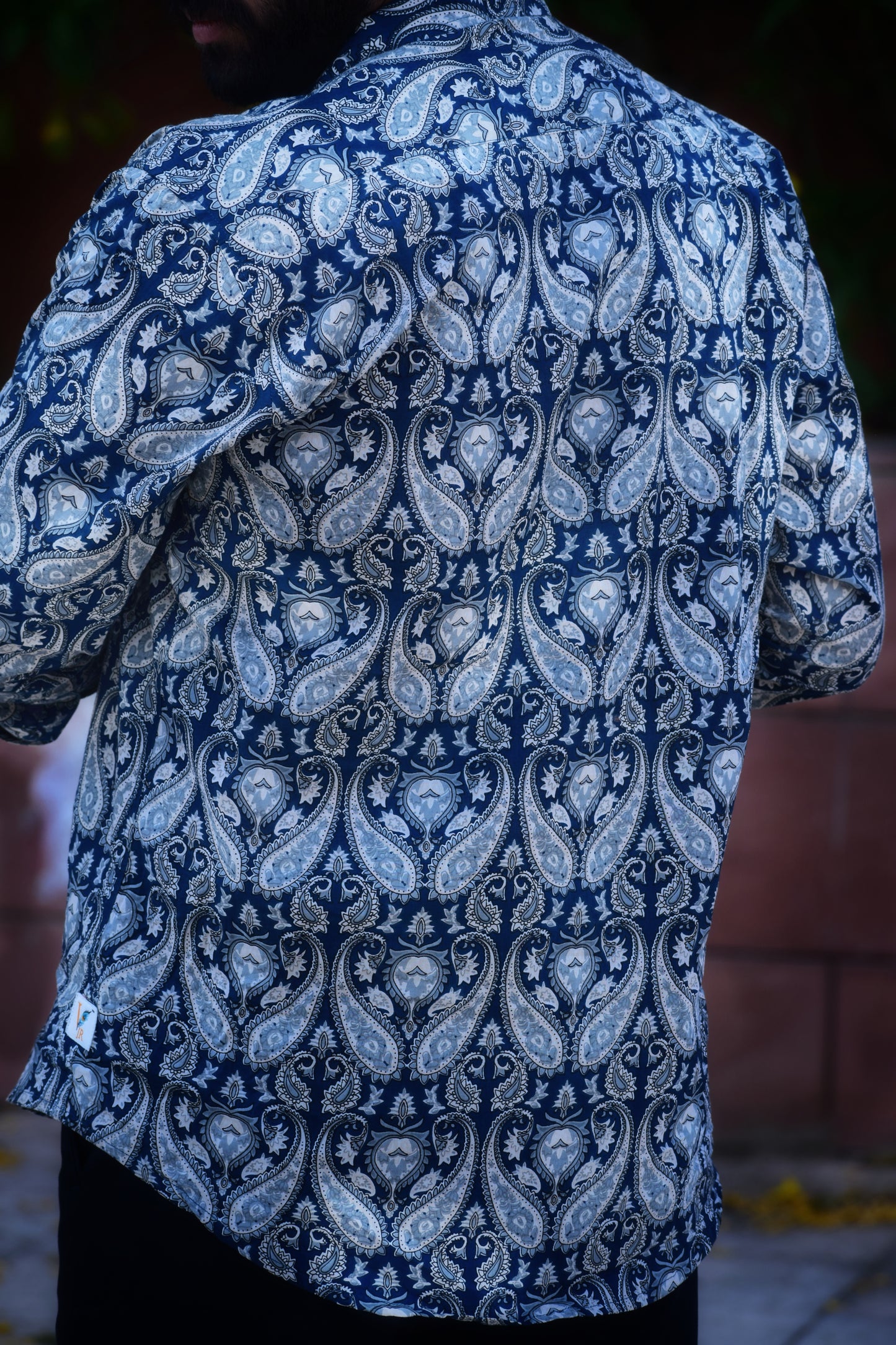 VJR Blue Paisley Full Sleeves Shirt