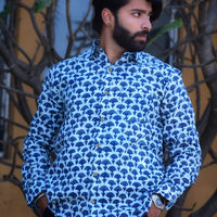 VJR Katha Floral Patterned Full Sleeves Shirt