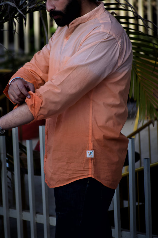 VJR Ombre Orange Color Full Sleeve Shirt