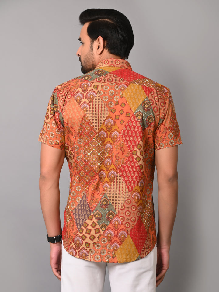 VJR Premium Multi Block Print Half Sleeves