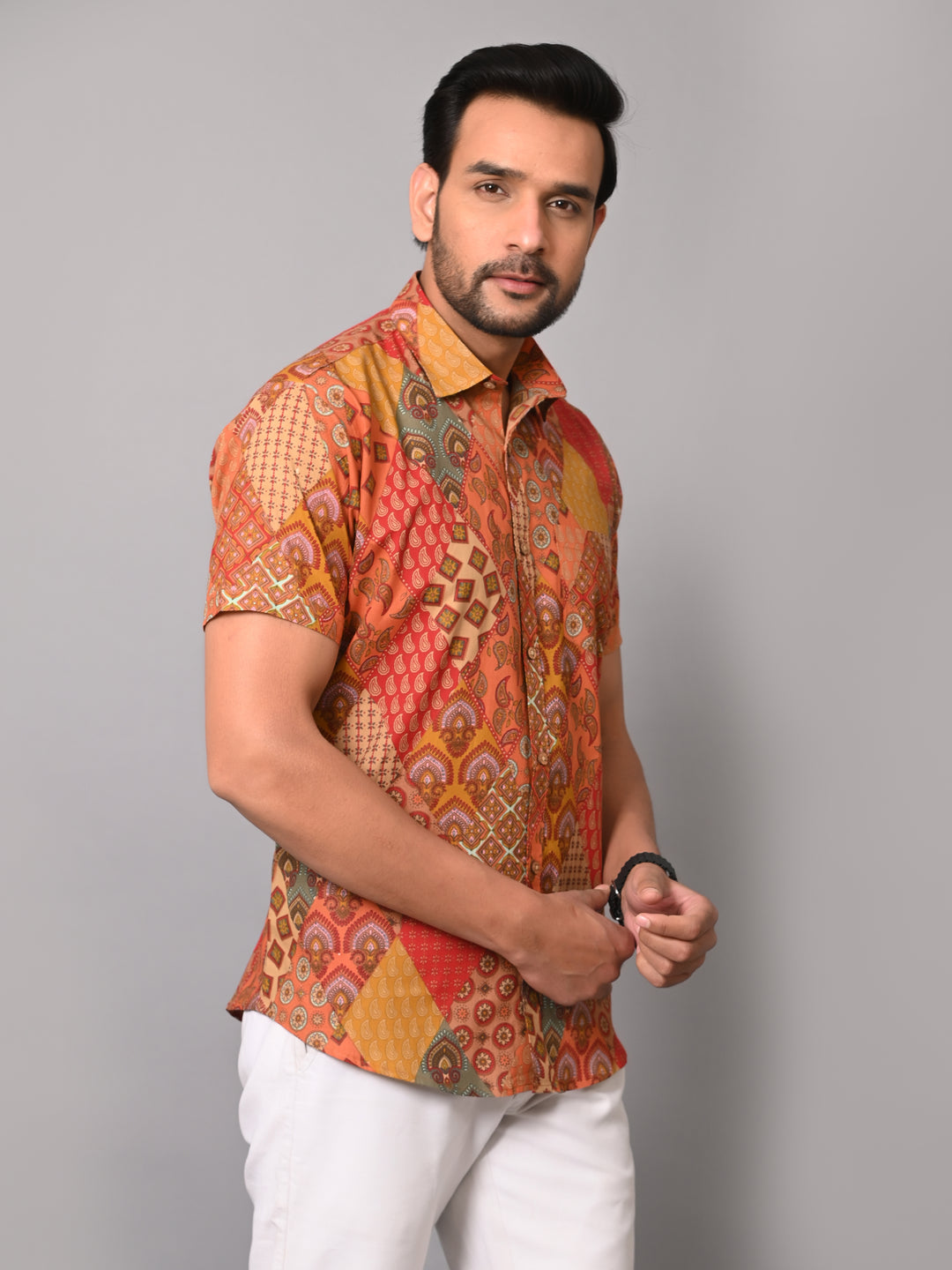 VJR Premium Multi Block Print Half Sleeves