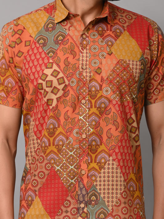 VJR Premium Multi Block Print Half Sleeves