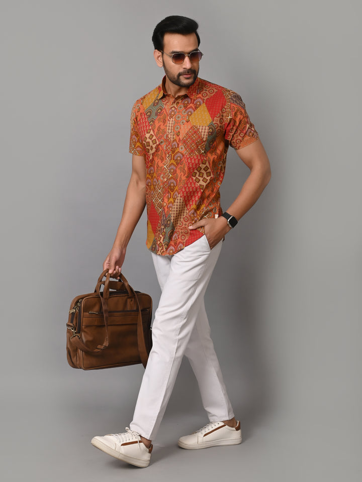 VJR Premium Multi Block Print Half Sleeves