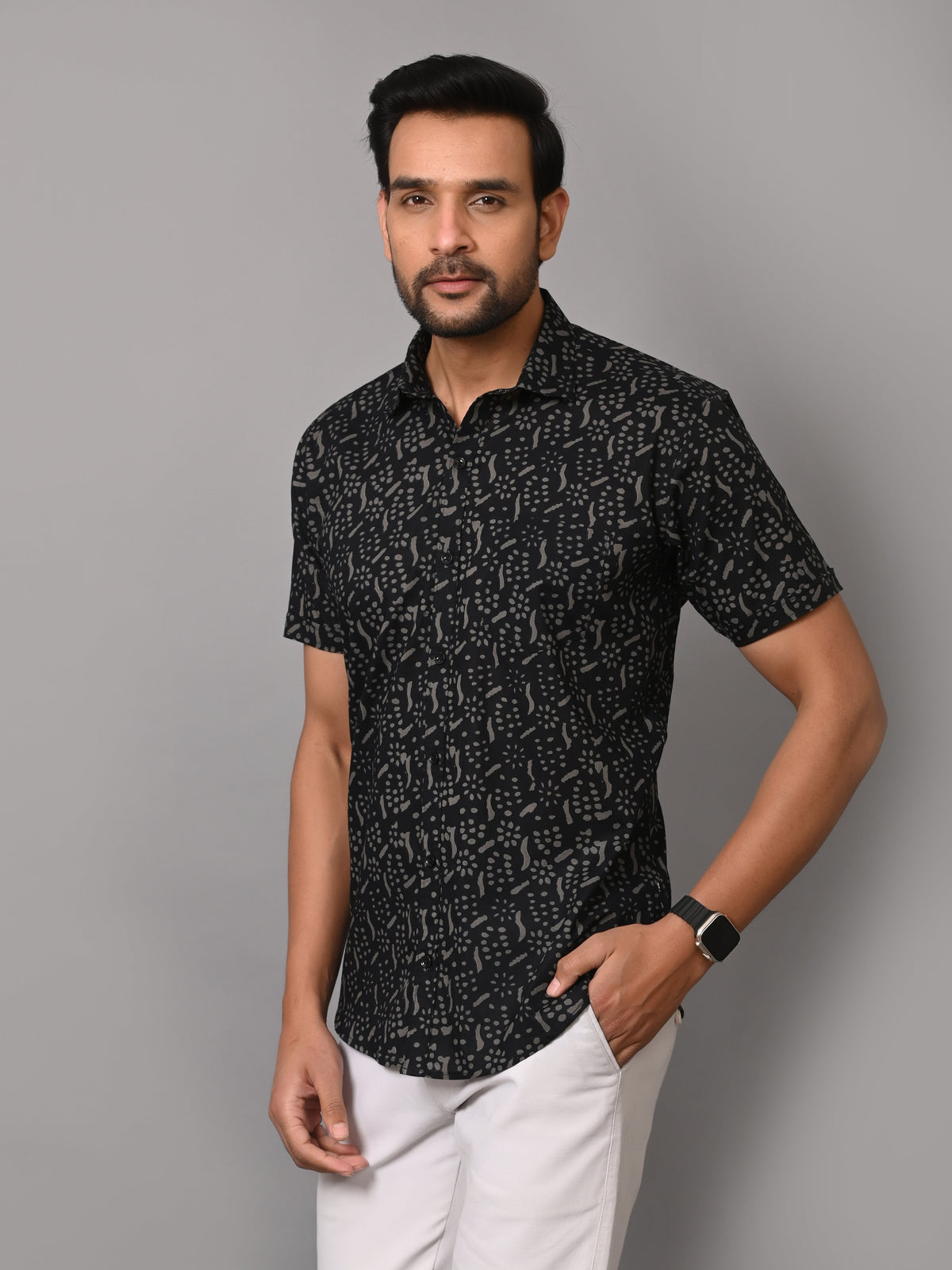 VJR Black Block Premium Half Sleeves