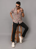 VJR Pink Paisely Print Premium Half Sleeves