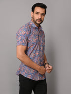 VJR Violet Paisley Print Half Sleeves