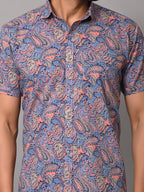 VJR Violet Paisley Print Half Sleeves