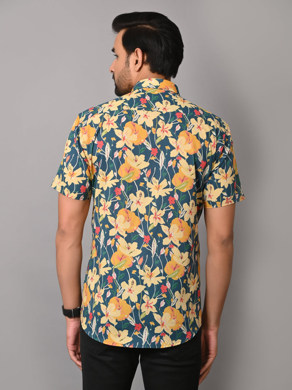 Multi Floral Ultra Luxury Premium Half Sleeve