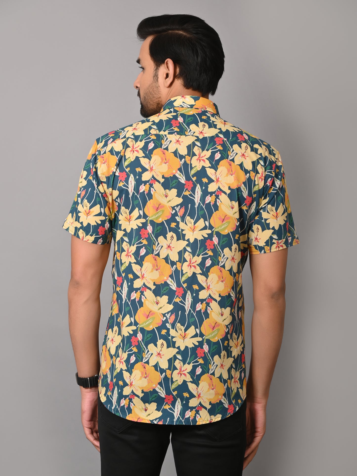 Multi Floral Ultra Luxury Premium Half Sleeve