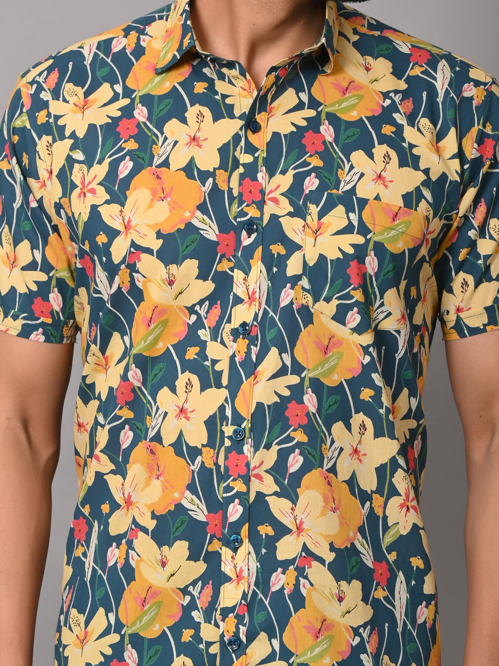 Multi Floral Ultra Luxury Premium Half Sleeve