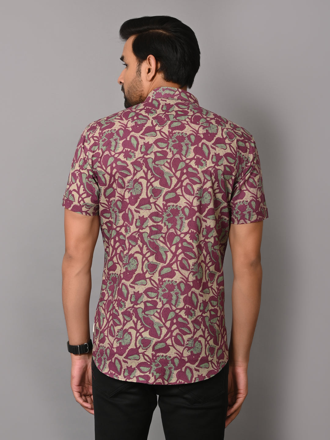VJR Floral Block Print Premium Half Sleeves