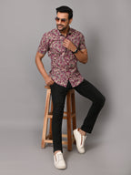 VJR Floral Block Print Premium Half Sleeves