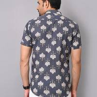 Luxe Leafage Half Sleeve Shirt