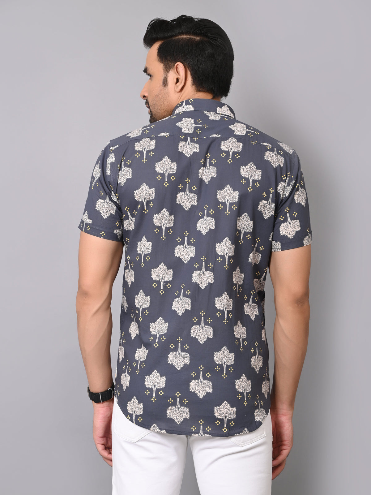 Luxe Leafage Half Sleeve Shirt