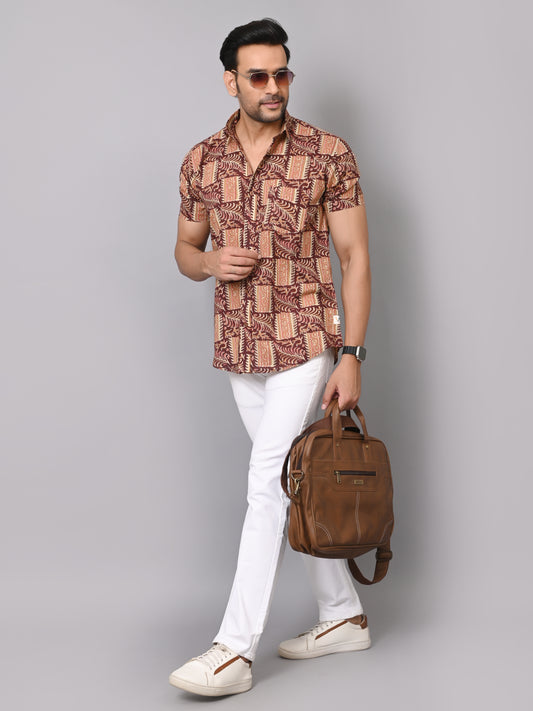 Ethnic Intricacy Half Sleeve Shirt