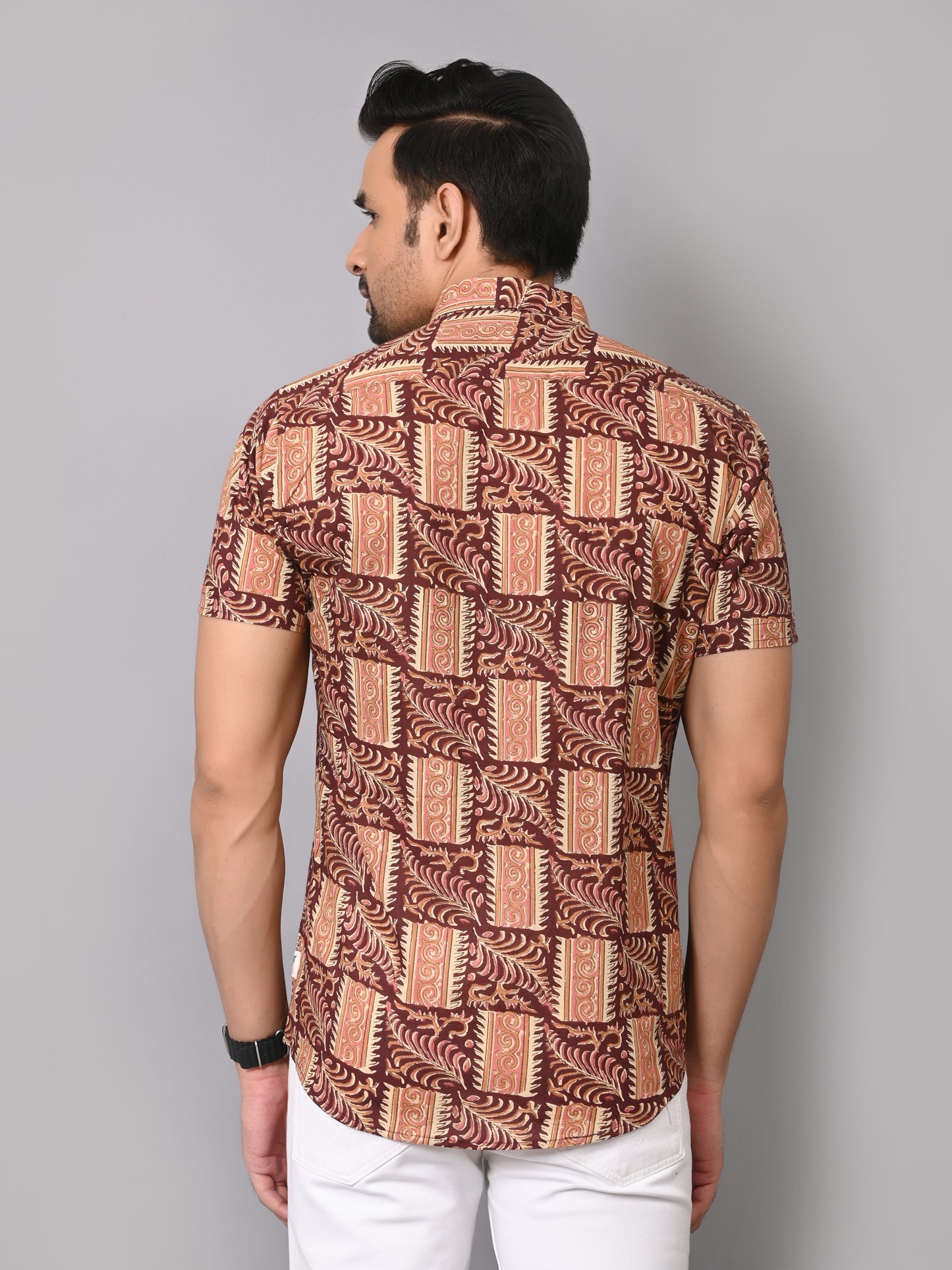 Ethnic Intricacy Half Sleeve Shirt