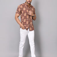 Ethnic Intricacy Half Sleeve Shirt