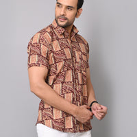 Ethnic Intricacy Half Sleeve Shirt