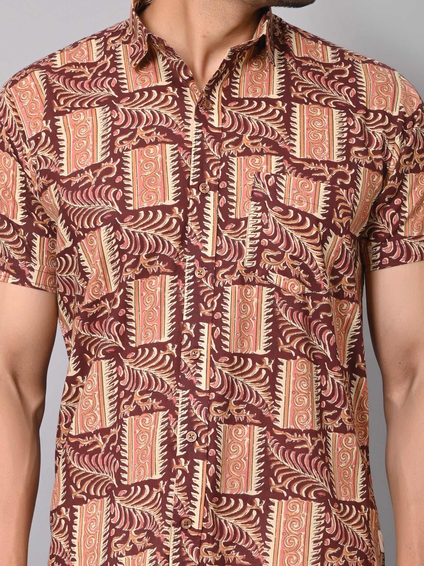 Ethnic Intricacy Half Sleeve Shirt