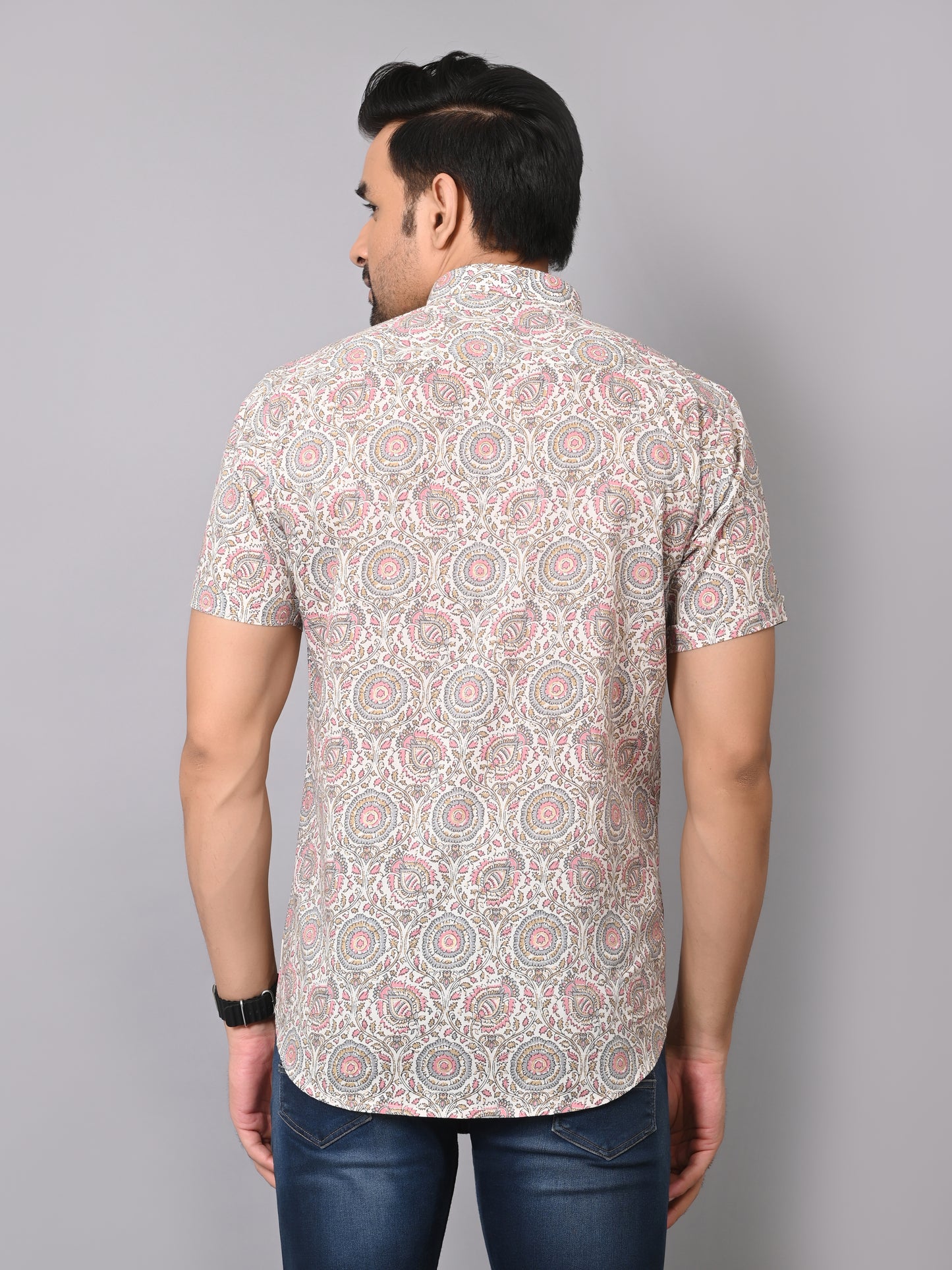 Heritage Floral Charm Half Sleeve Shirt