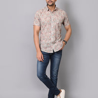 Heritage Floral Charm Half Sleeve Shirt