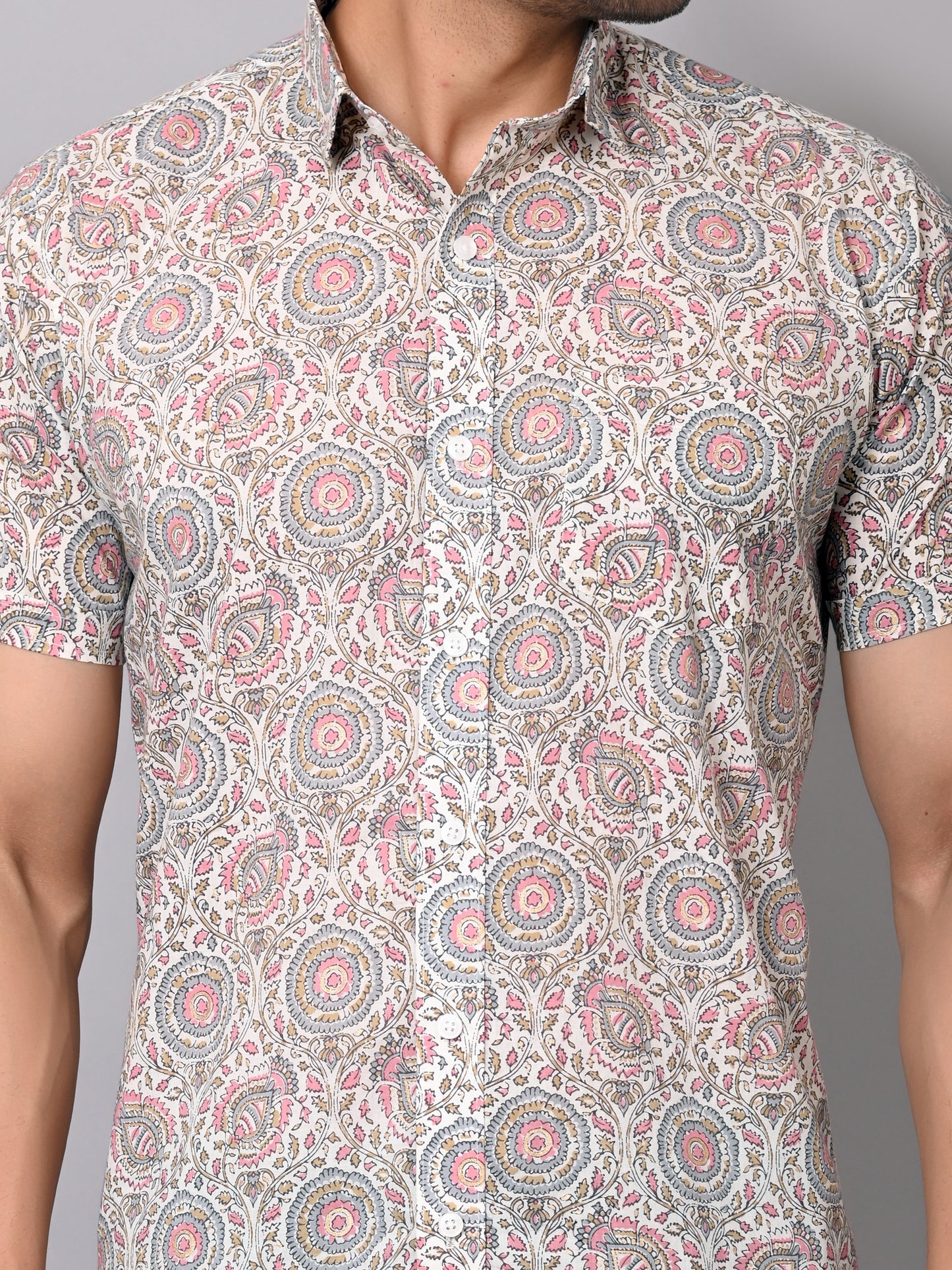 Heritage Floral Charm Half Sleeve Shirt