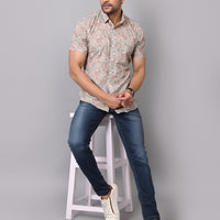 Heritage Floral Charm Half Sleeve Shirt