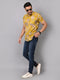 Yellow Nature Threads Half Sleeve Shirt