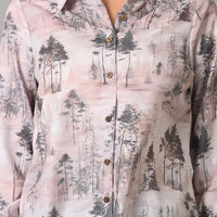 VJR Women Silhouette Grove Printed Shirt