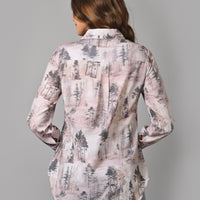 VJR Women Silhouette Grove Printed Shirt