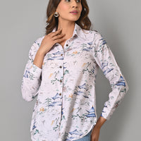 VJR Women Oriental Bliss Printed Shirt