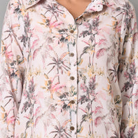 VJR Women Palm Paradise Printed Shirt