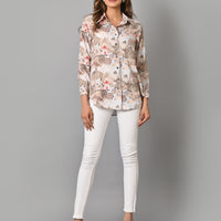 VJR Women Toile De Jouy Design Print Shirt