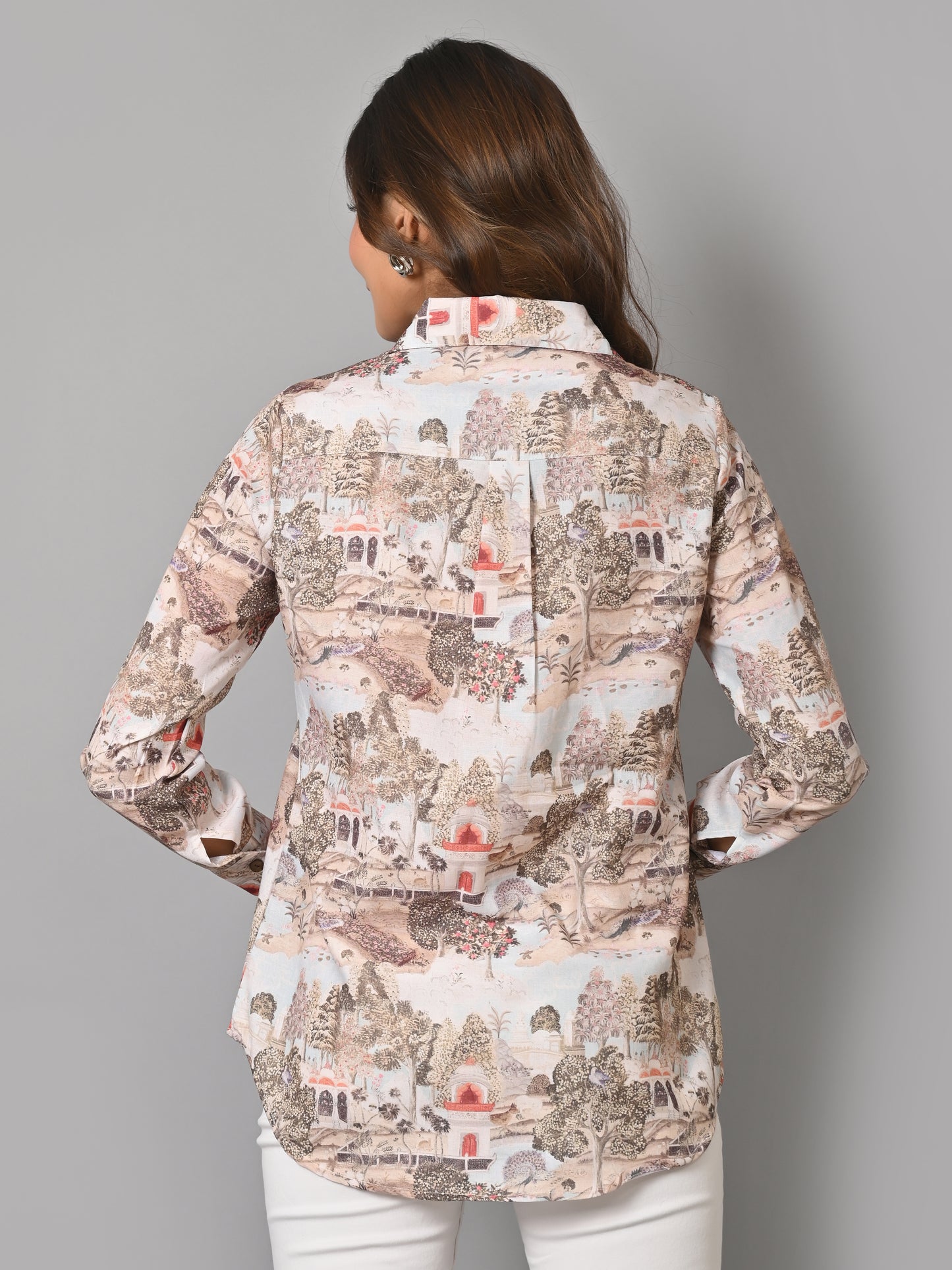 VJR Women Toile De Jouy Design Print Shirt