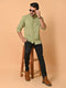 VJR Mantis Green Solid Shirt