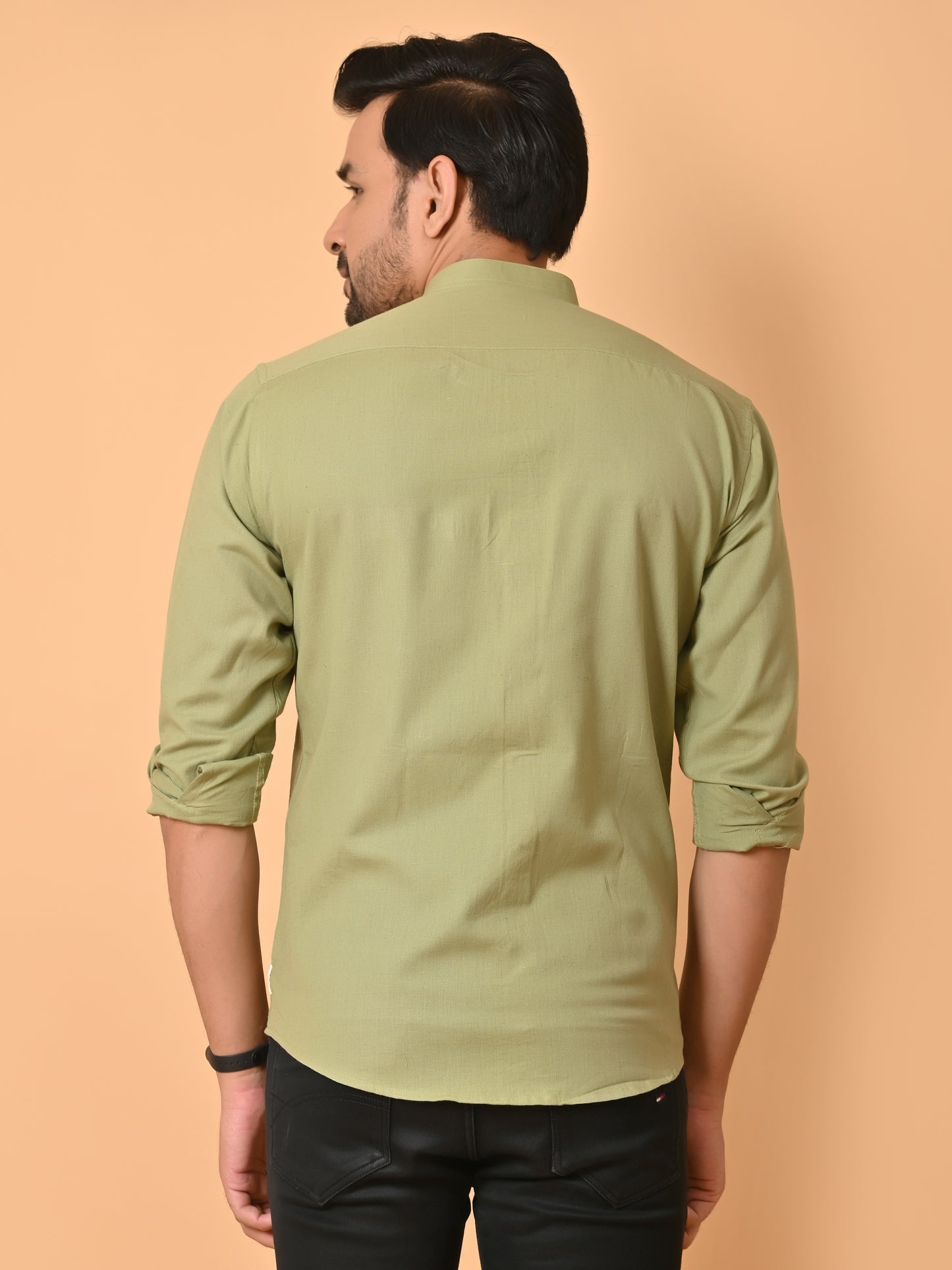 VJR Mantis Green Solid Shirt