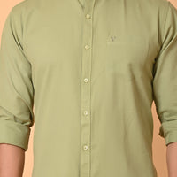 VJR Mantis Green Solid Shirt