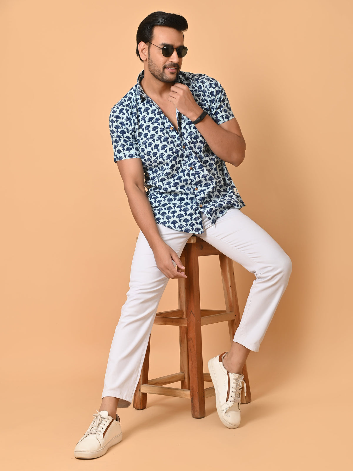 VJR Katha Indigo Premium Shirt