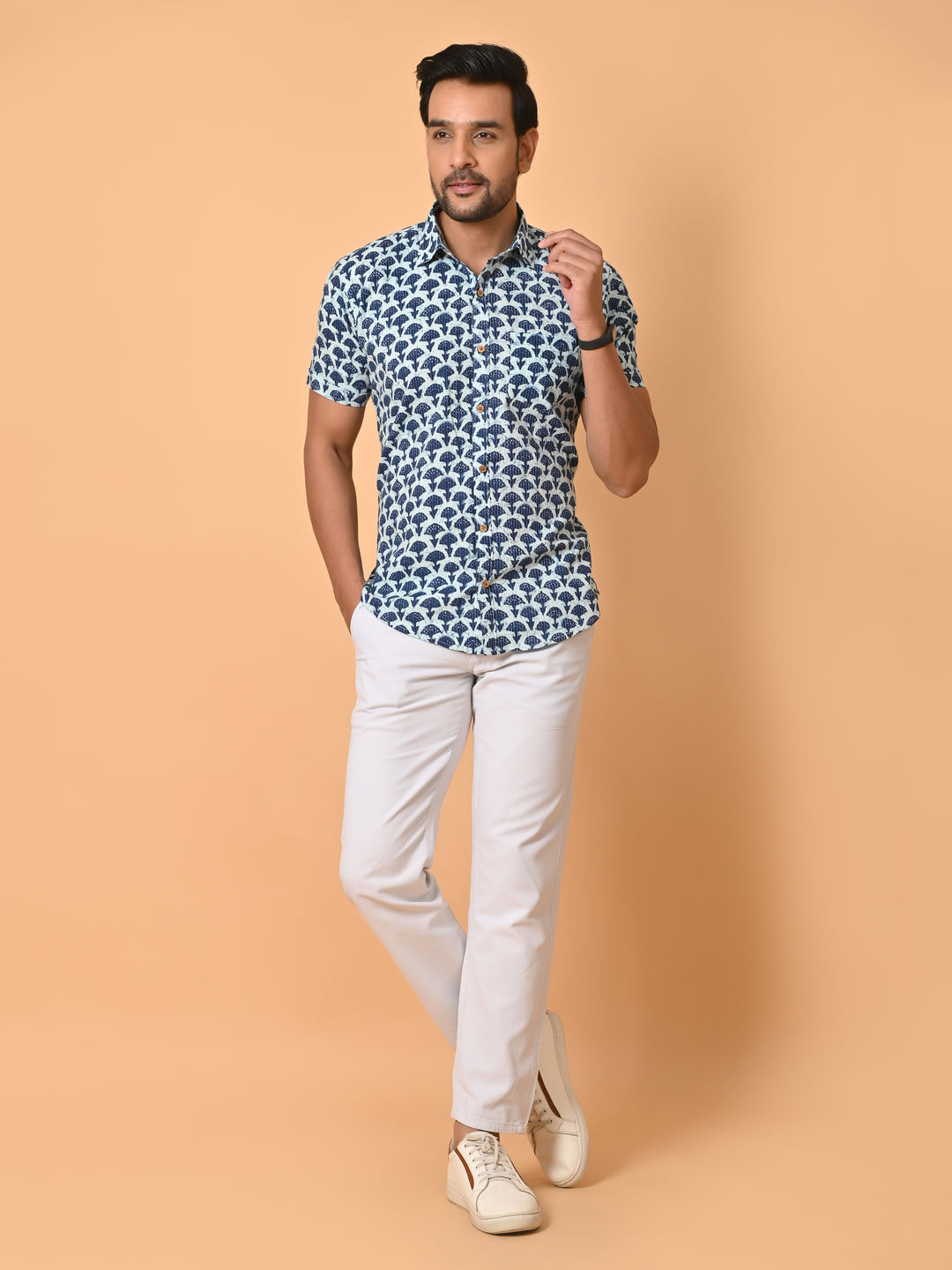 VJR Katha Indigo Premium Shirt